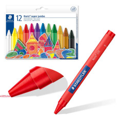 Creioane cu ceară 12 bucăți - Staedtler Noris Super Jumbo 