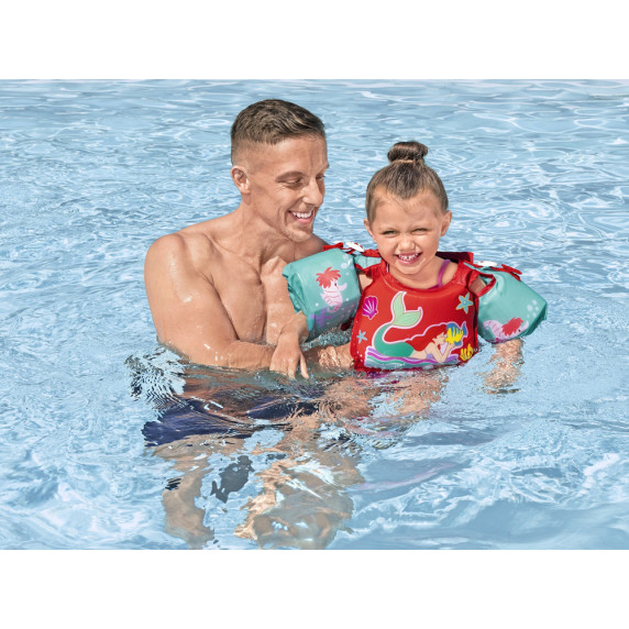 Vestă de înot cu aripioare pentru copii - vârsta 3-6 ani - L BESTWAY Mica sirenă
