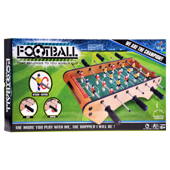 Fotbal de masă din lemn -  Inlea4Fun GR0420