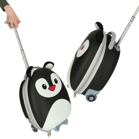 Troler pentru copii pe roți - pinguin 