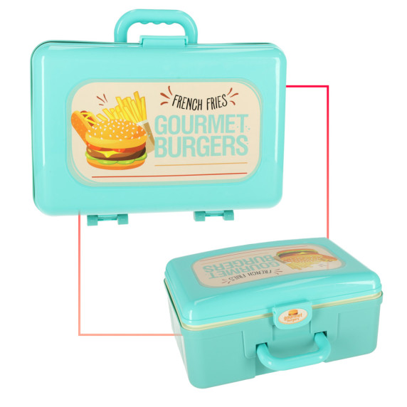 Bucătărie fast food în valiză - 55 cm - Inlea4Fun GOURMET BURGERS
