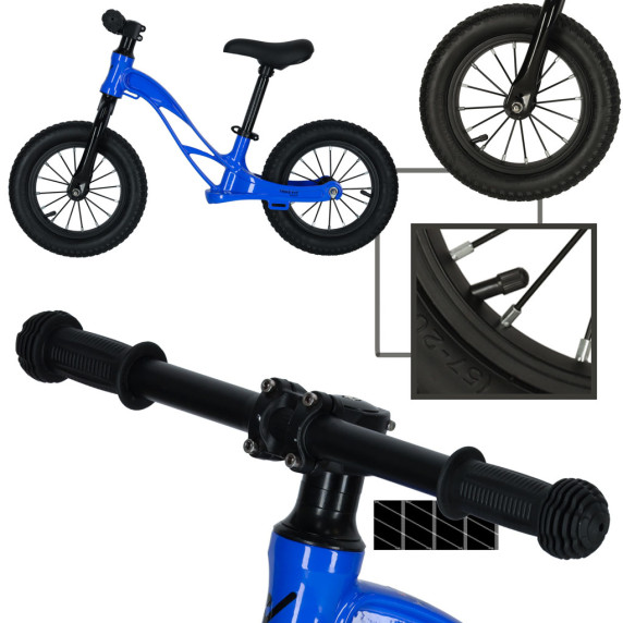 Bicicletă echilibru fără pedale - Trike Fix Active X1- albastru