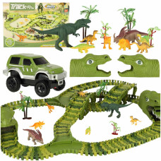 Pista de curse cu mașină de jucărie și figuri de dinozauri -240 buc Preview