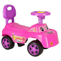 Mașină acționată cu picioarele - roz - Inlea4Fun BABY CAR  