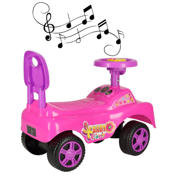 Mașină acționată cu picioarele - roz - Inlea4Fun BABY CAR 