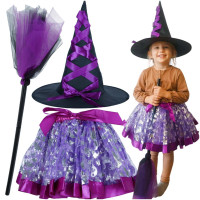 Costum de vrăjitoare - mov 