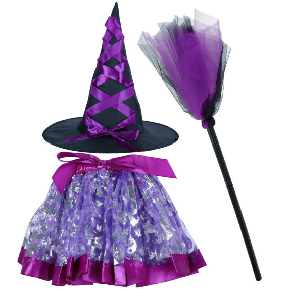 Costum de vrăjitoare - mov