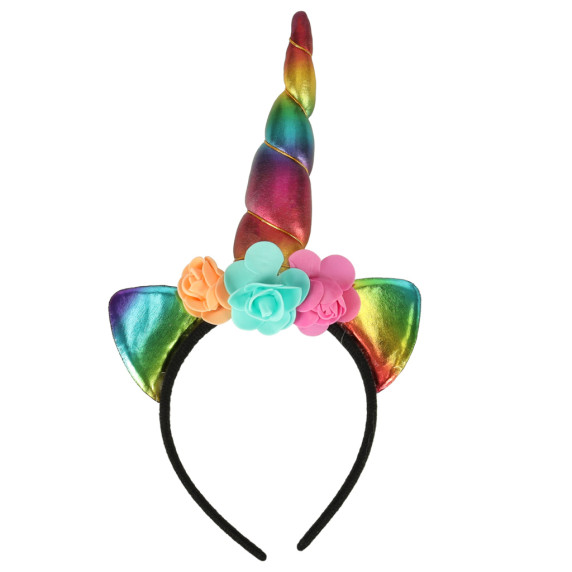 Costum pentru copii - fustă cu aripi și bentiță unicorn - Inlea4Fun - multicolor