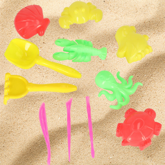 Jucării pentru joaca cu nisip - 11 accesorii - Inlea4Fun MY TOYS WORLD