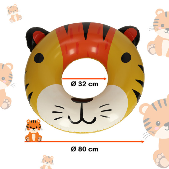 Colac gonflabil 80 cm - tigru