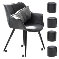 Set protecții picioare scaune 4 buc. 19 mm -  negru 