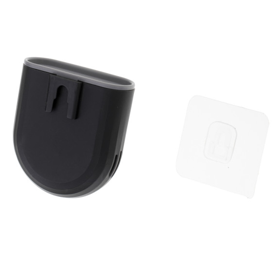 Perie de toaletă din silicon cu recipient - TOLIET BRUSH - negru