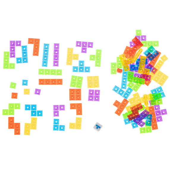Joc tetris din plastic - 70 elemente - Inlea4Fun BLACK GAME