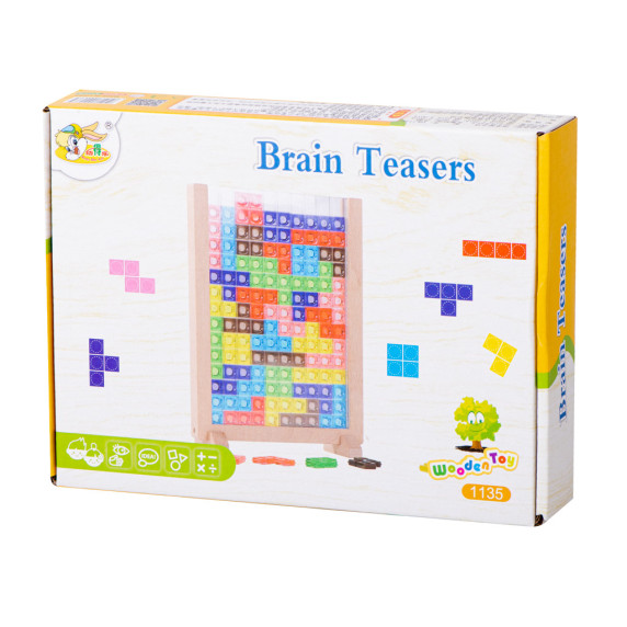 Puzzle din plastic Tetris 42 de elemente - Inlea4Fun BRAIN TEASERS