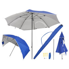 Umbrela tip cort de plaja XXL, cu 2 pereți laterali 