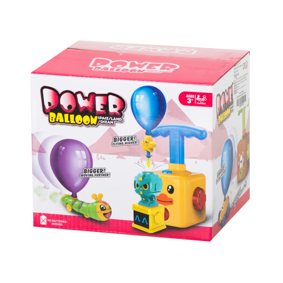 Jucăre interactivă lansator de mașin cu balon pentru copii .