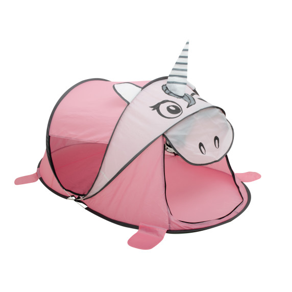 Cort pliabil senzațional în formă de unicorn - roz