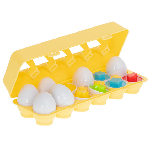 Puzzle educativ în forme de ouă 12 buc