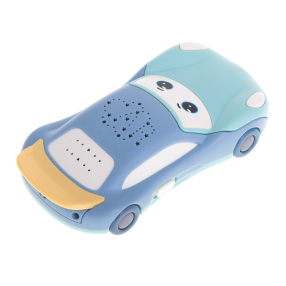 Mașină de jucărie interactivă cu butoane și proiector - Inlea4Fun MOBILE LEARNING - albastru