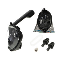Mască de snorkeling pliabilă complet L/XL - negru 