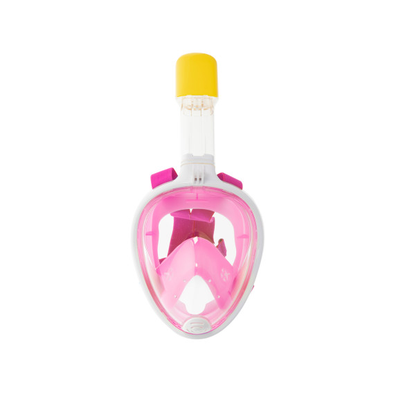 Mască de snorkeling pliabilă complet S/M - roz