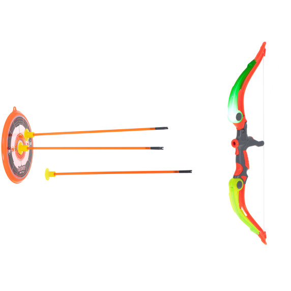 Set de tir cu arcul pentru copii SUPER ARCHERY - gri/portocaliu