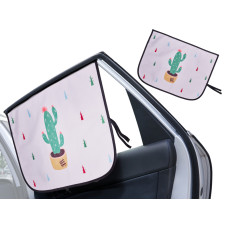 Parasolar auto, magnetic - 1 bucată - cactus Preview