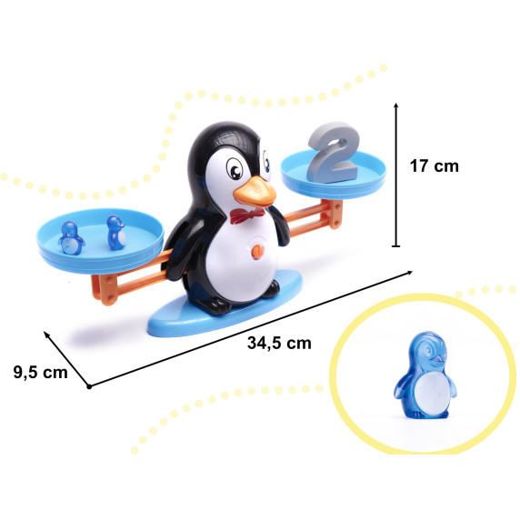 Cântar educațional pentru copii - pinguin - Inlea4Fun COUNTING PENGUINS