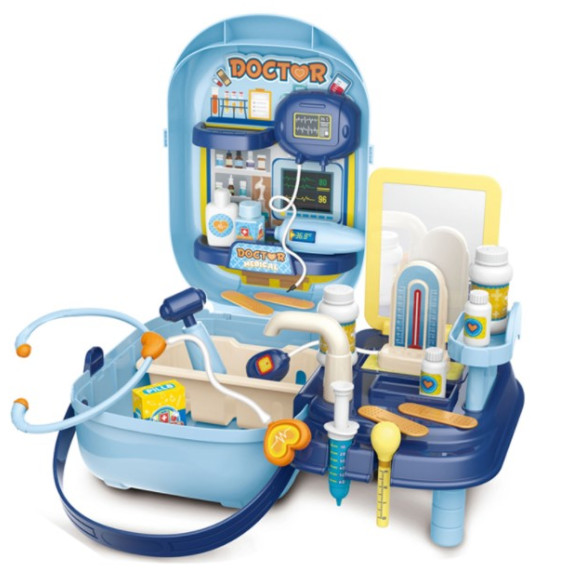 Trusă medicală cu accesorii pentru copii - 34 elemente - Inlea4Fun DOCTOR SUITCASE