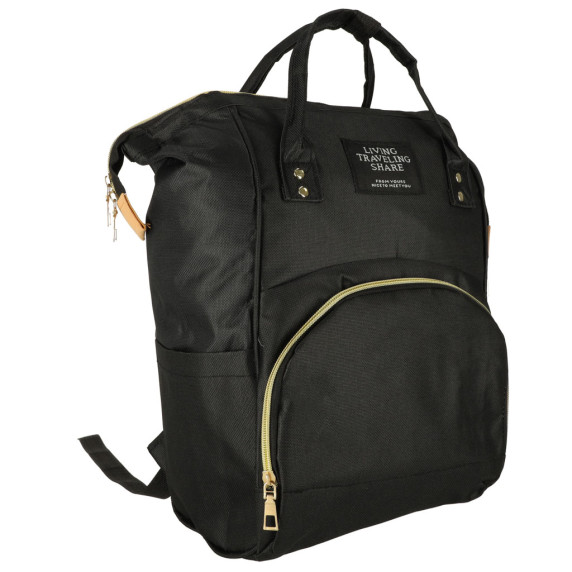 Rucsac, geantă organizator pentru mămici - negru - MOM'S STROLLER BAG
