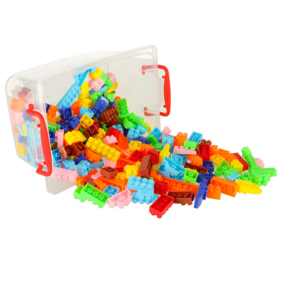 Cuburi educative colorate pentru construcție - 240 elemente - Inlea4Fun