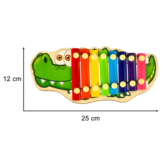 Xilofon pentru copii pentru copii - Inlea4Fun - crocodil