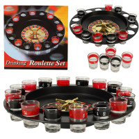 Ruletă de petrecere cu 16 pahare - Drinking Roulette Set 