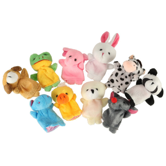Set 10 marionete pentru degete - animale jucăușe