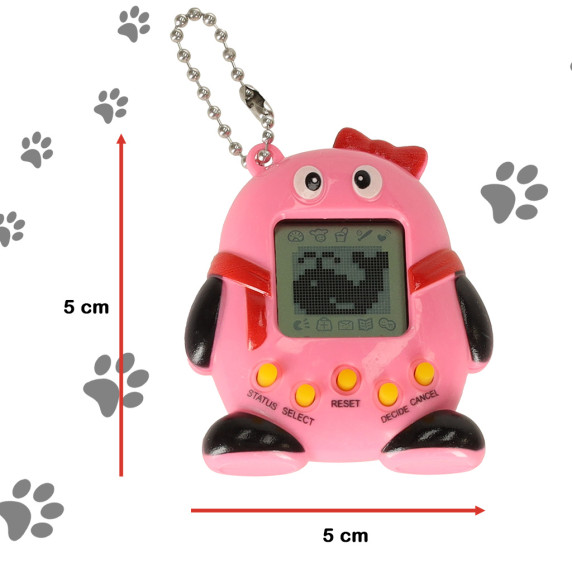 Joc interactiv pentru copii - Tamagotchi animal de companie virtual - roz