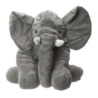 Jucărie pluș - elefant - 60 cm - gri 
