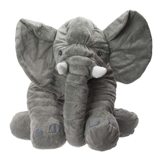 Jucărie pluș - elefant - 60 cm - gri