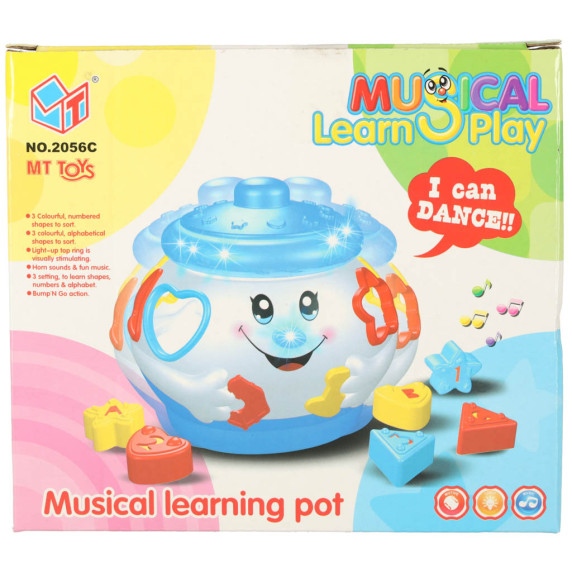 Jucărie interactivă Inlea4Fun MUSICAL LEARN PLAY - galben