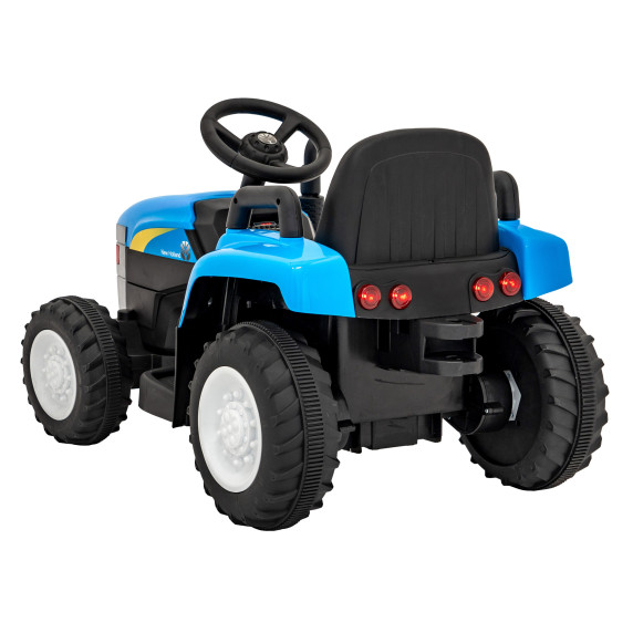 Tractor electric cu remorcă - New Holland T7 - albastru