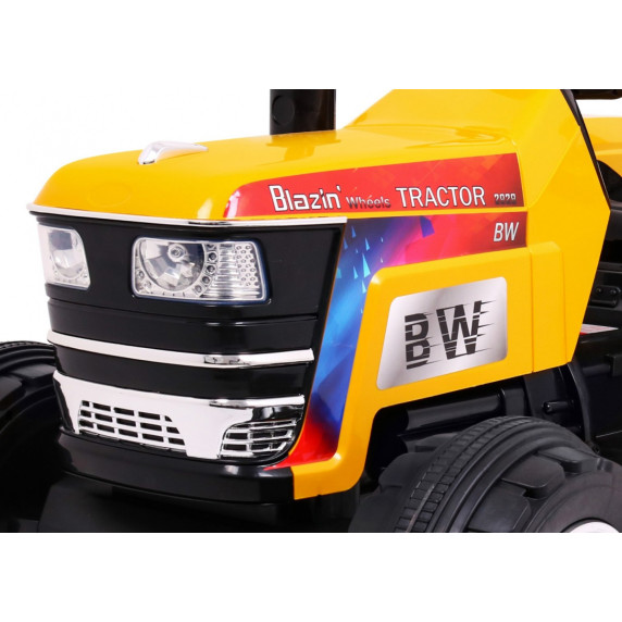 Tractor electric cu telecomandă - Blazin BW - galben