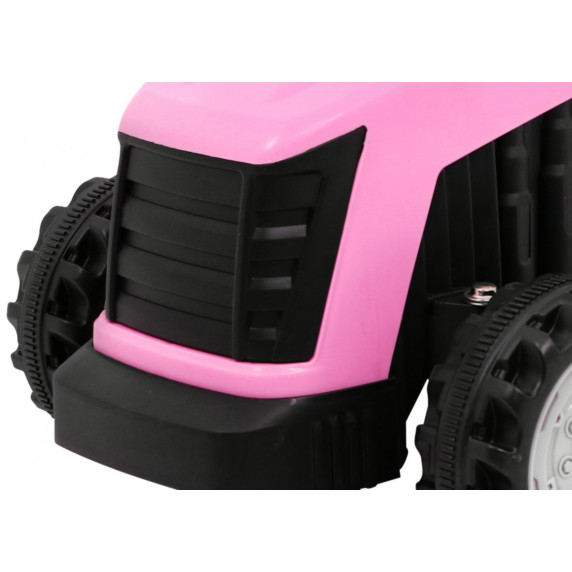 Tractor electric pentru copii cu remorcă - Inlea4Fun - roz