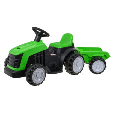 Tractor electric pentru copii cu remorcă Inlea4Fun - verde 
