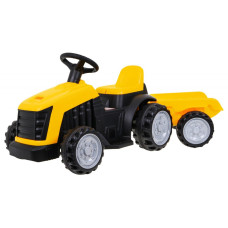 Tractor electric pentru copii cu remorcă Inlea4Fun - galben Preview