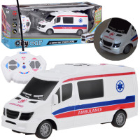 Mașină ambulanță cu telecomandă - Inlea4Fun CITY CAR 