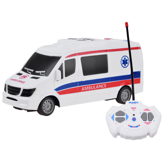 Mașină ambulanță cu telecomandă - Inlea4Fun CITY CAR
