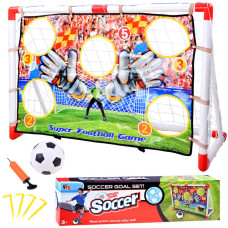 Poartă fotbal cu țintă - 120 x 78 cm Inlea4Fun - SOCCER GOAL SET Preview