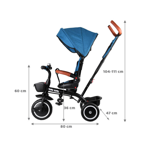 Tricicletă pentru copii Tiny Bike 3in1 - Inlea4Fun
