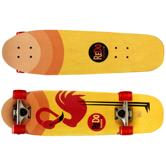 Skateboard din lemn ReDo Flaming - flamingo