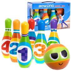 Set joc Bowling cu minge și 6 popice -  Inlea4Fun BOWLING SPORT SET 