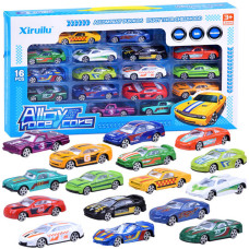 Set mașini retro de jucărie din metal 16 buc - Inlea4Fun ALLOY RACE CARS Preview